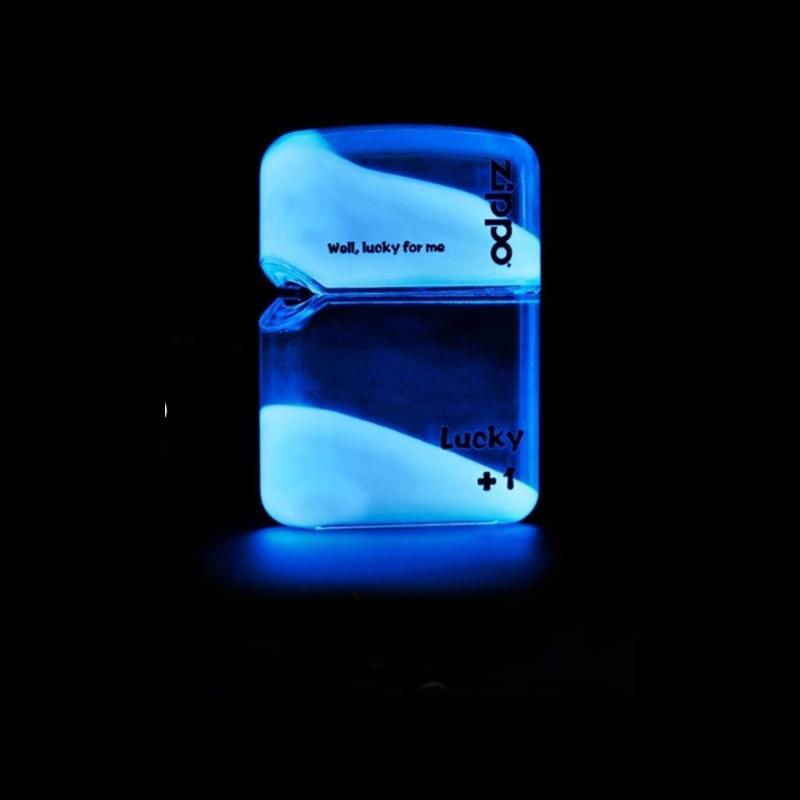 Bật lửa zippo cát dạ quang xài xăng màu xanh lục