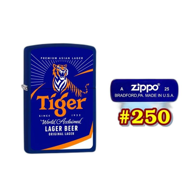 Bật lửa Zippo hình logo bia Tiger xài xăng