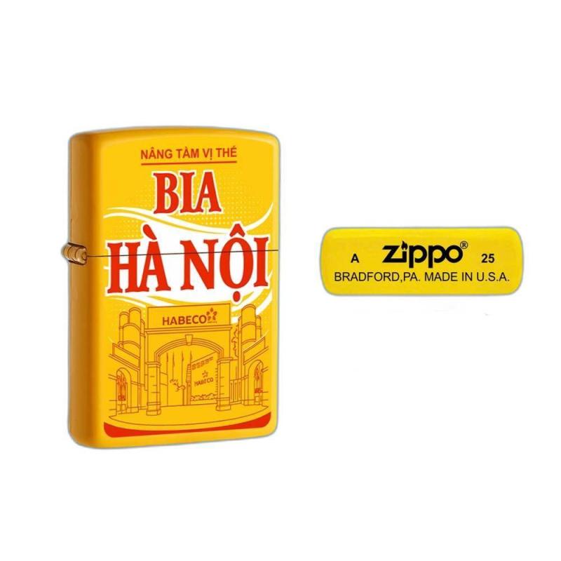 Bật lửa Zippo logo bia hà nội xài xăng