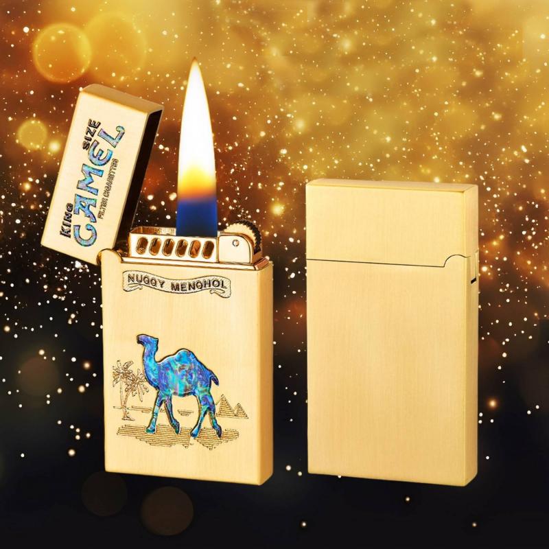 Bật lửa Promise PR-198A hình lạc đà khảm xài xăng