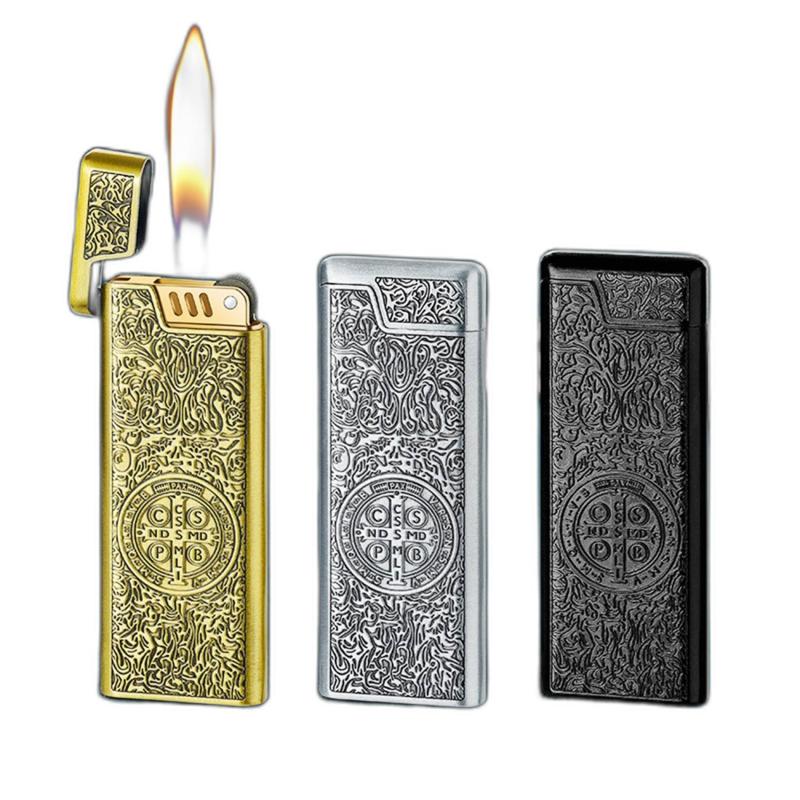 Bật lửa Honest hình cây thánh giá trừ tà constantine có hộp xài gas