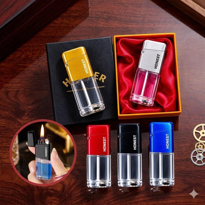Bật lửa xăng lộ thiên Honest 804 - có hộp