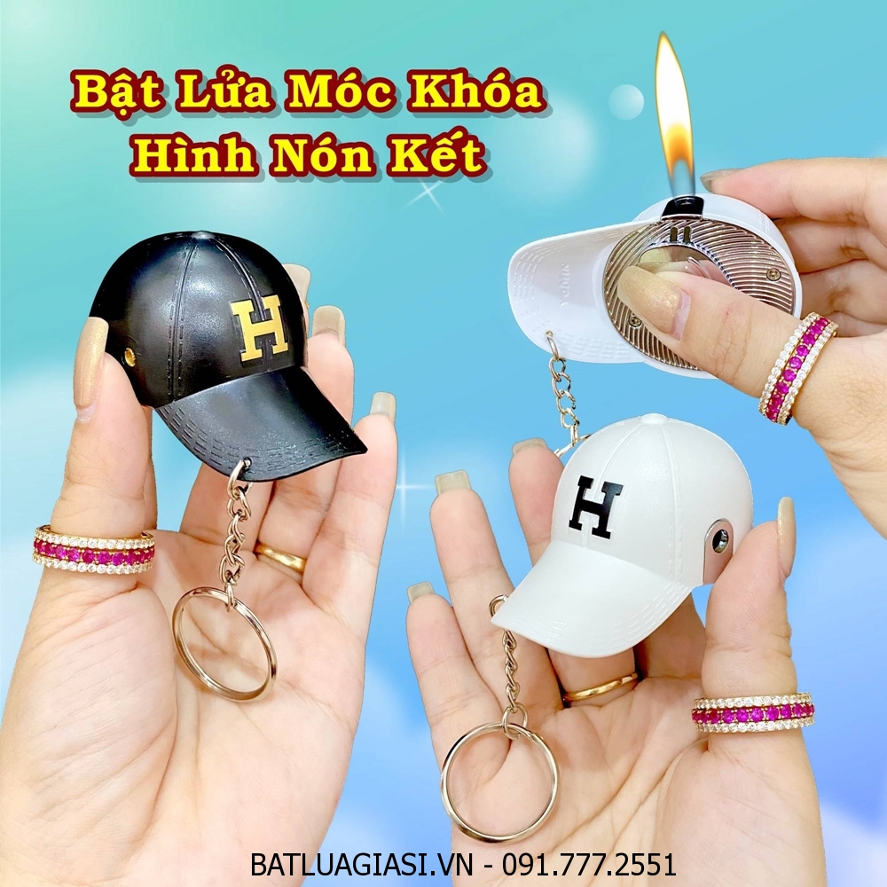 Bật lửa hình nón lưỡi trai - (xài gas)