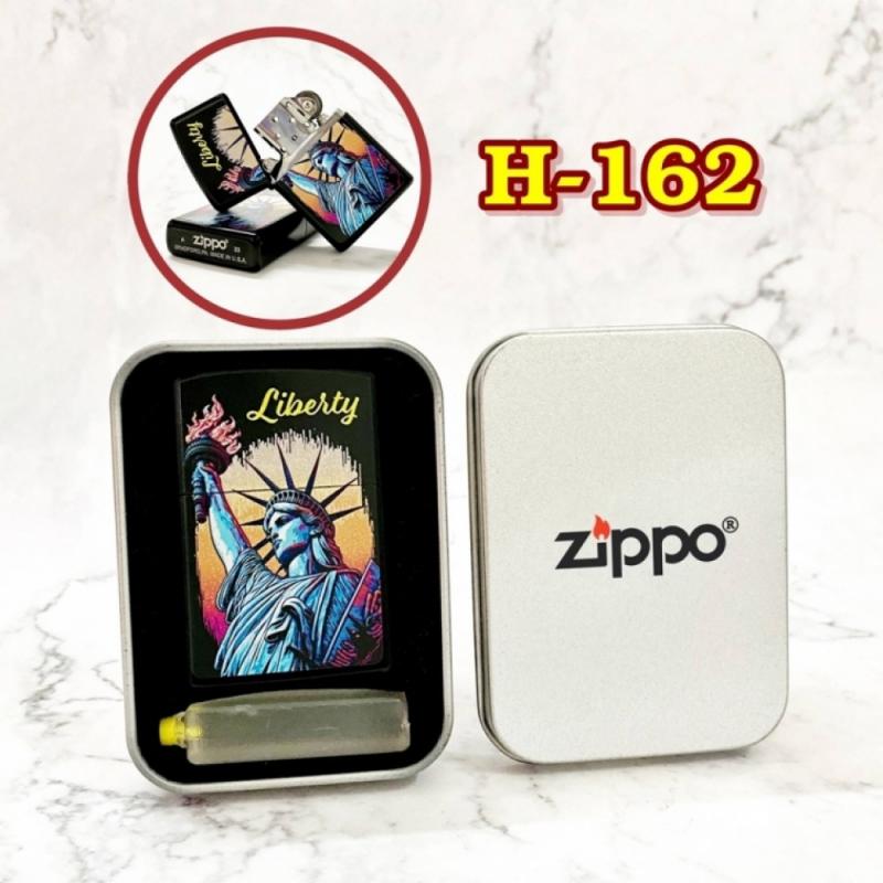 Bật lửa Zippo mặt hình tượng nữ thần tự do H-162