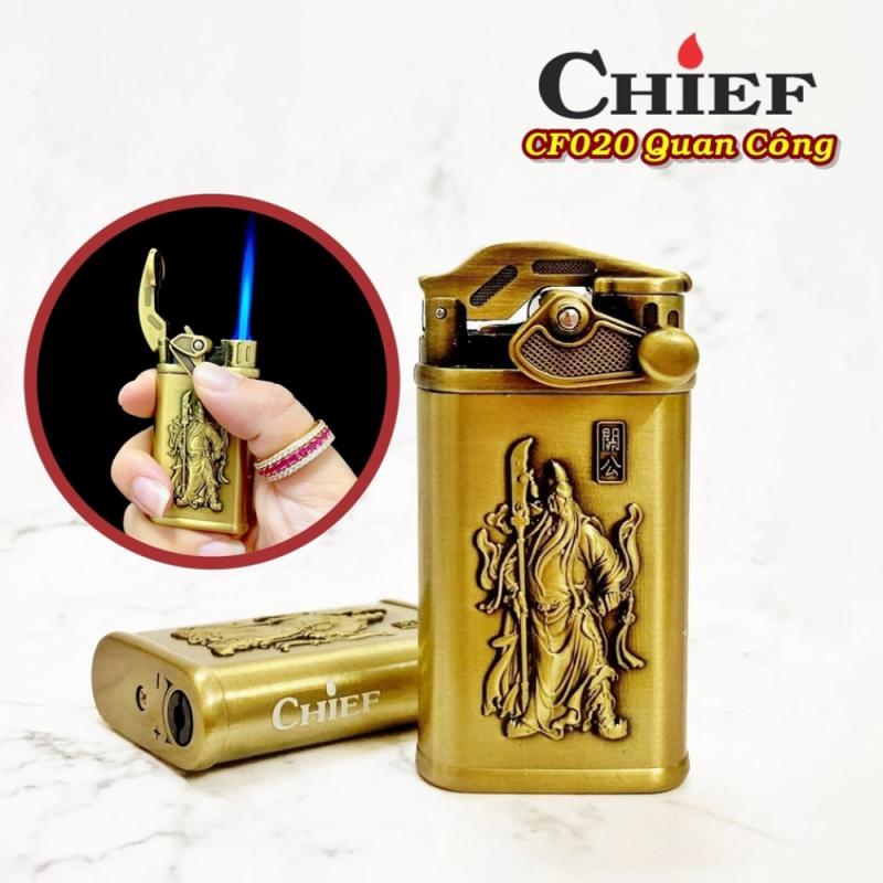 Bật lửa CHIEF CF020 hình Quan Công - dùng gas