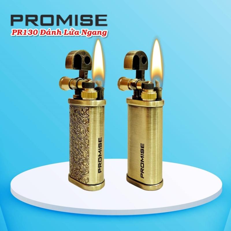 Bật lửa Promise xăng đá PR130 đánh lửa ngang - dùng xăng