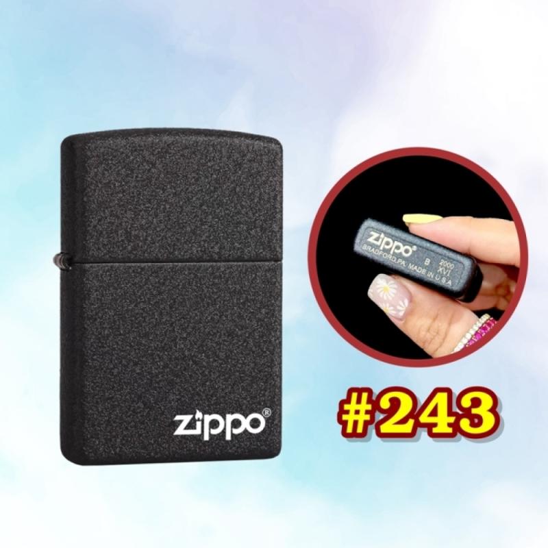 Bật lửa Zippo đen nhám xài xăng