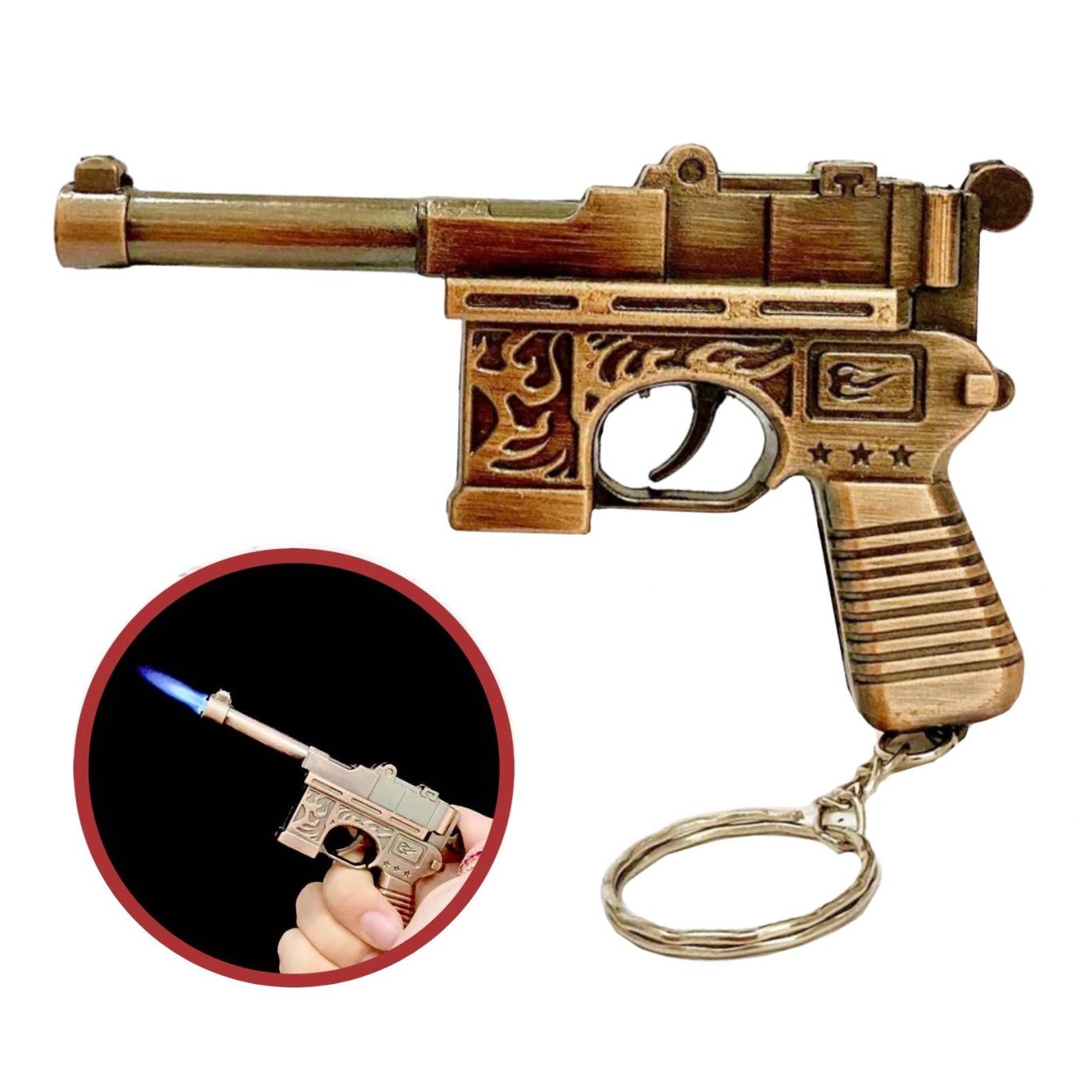 Bật lửa hình súng Mauser mini có móc khóa
