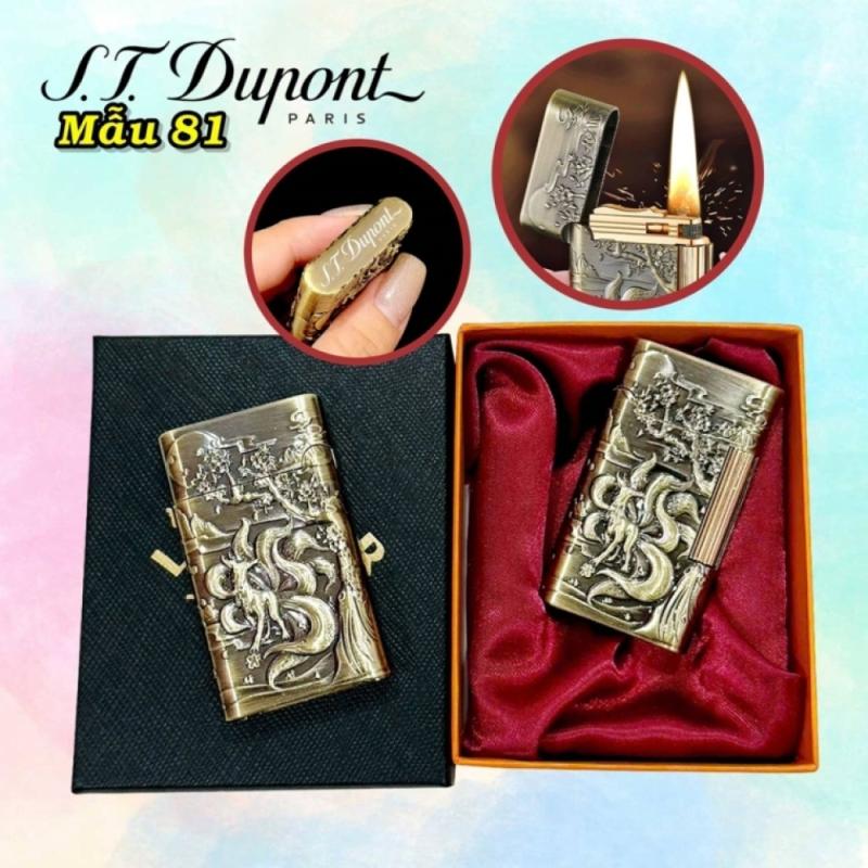Bật lửa dupont hình hồ ly 9 đuôi m-81 có hộp xài xăng