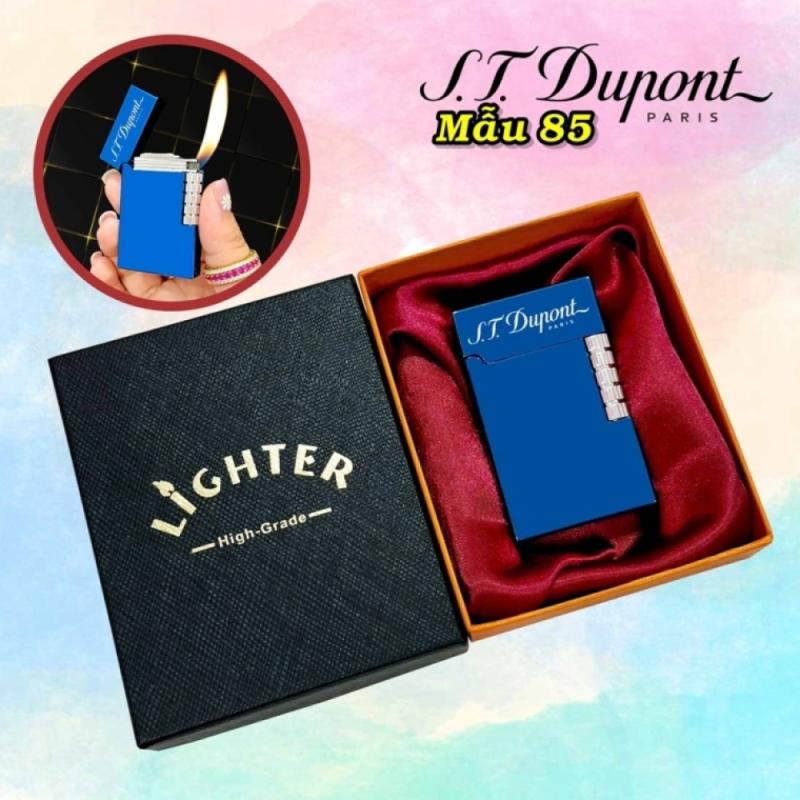 Bật lửa dupont xanh dương có hộp xài gas