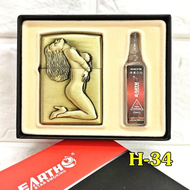Bật lửa zippo sexy girl hình nổi H-34