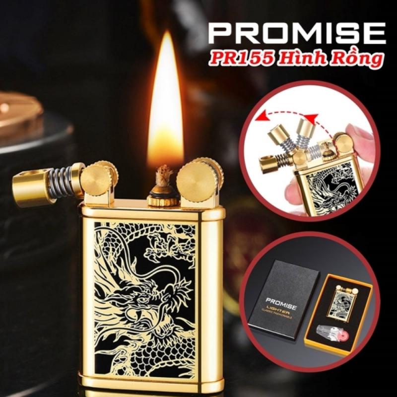 Bật lửa xăng đá Promise PR-155 hình rồng