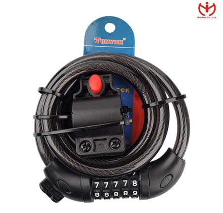 Ổ khóa dây xe đạp 5 số