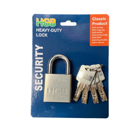 Ổ Khóa inox 40mm chìa muỗng